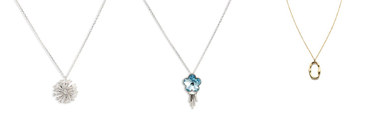 Water Drop Design Necklace Silver Gold Plated Necklace Tear Drop Necklace