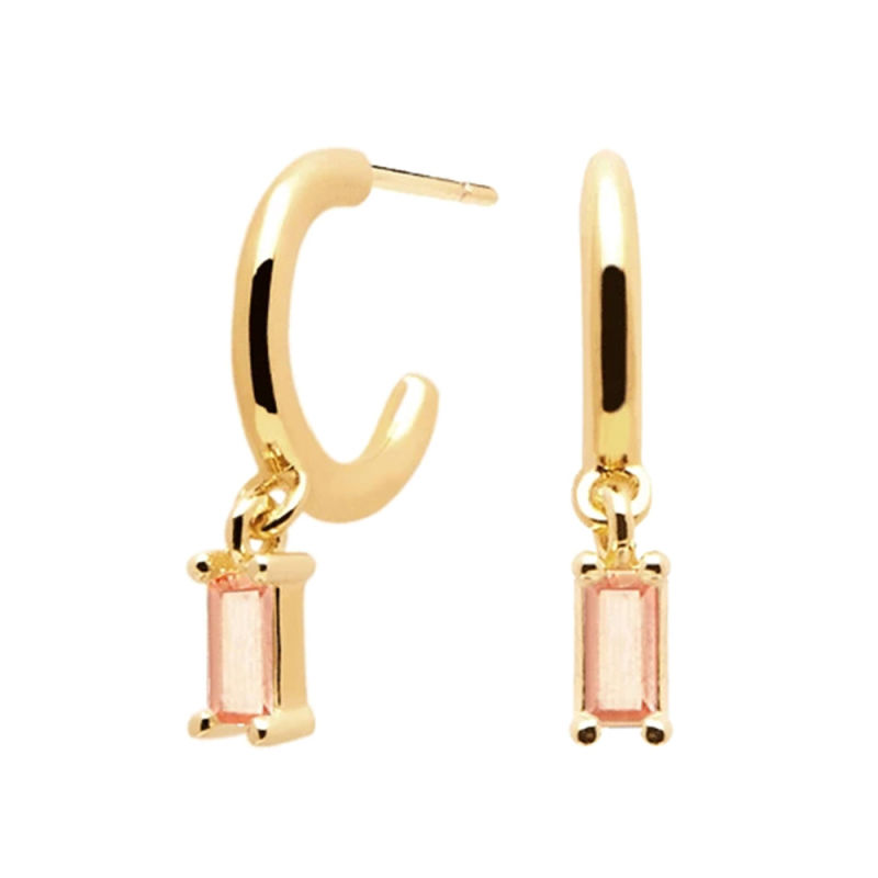 Women 18K Gold Hoop Earring Fashion Earrings