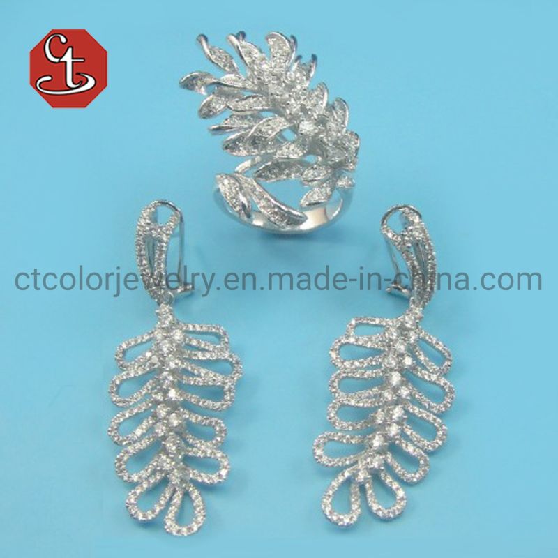Vintage Antique Silver Color Jewelry Sets Retro Party Ethnic Style Accessories Female Drop Earring Pendants