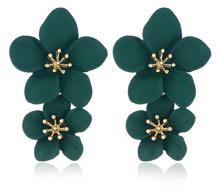 Fashion Jewelry Flower Zinc Fashion Earrings