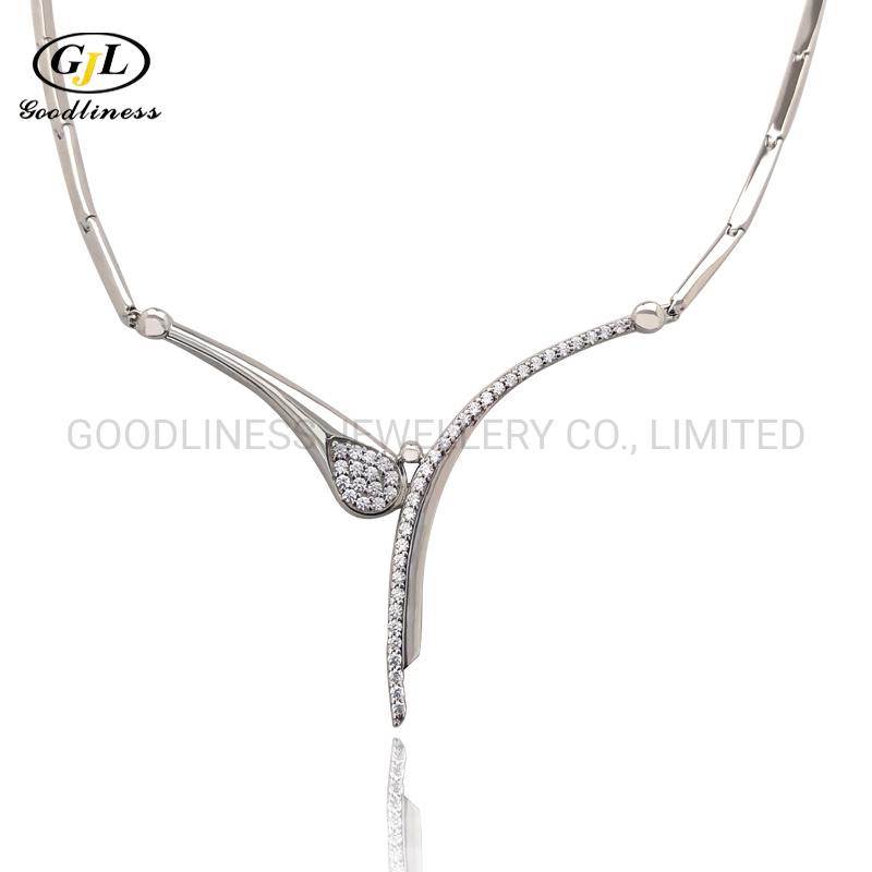 S925 Silver Chain Retro Jewelry Choker Necklace for Women