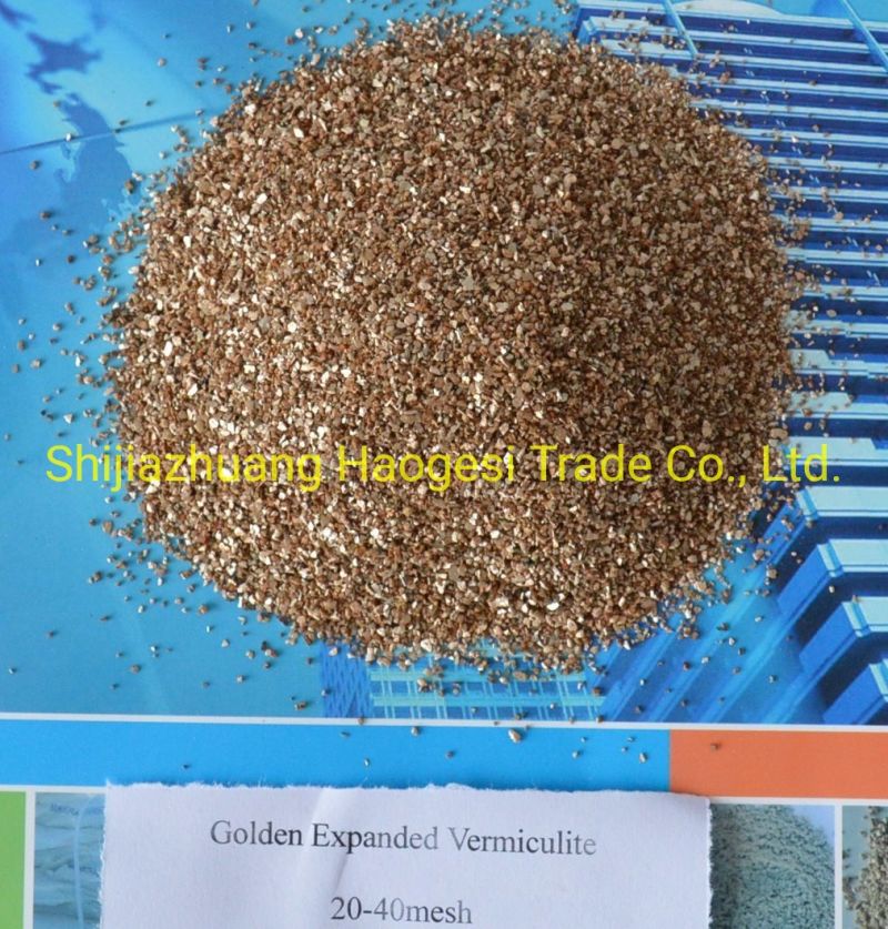 Organic Fertilizer Used Golden and Silver Expanded Vermiculite Golden Vermiculite
