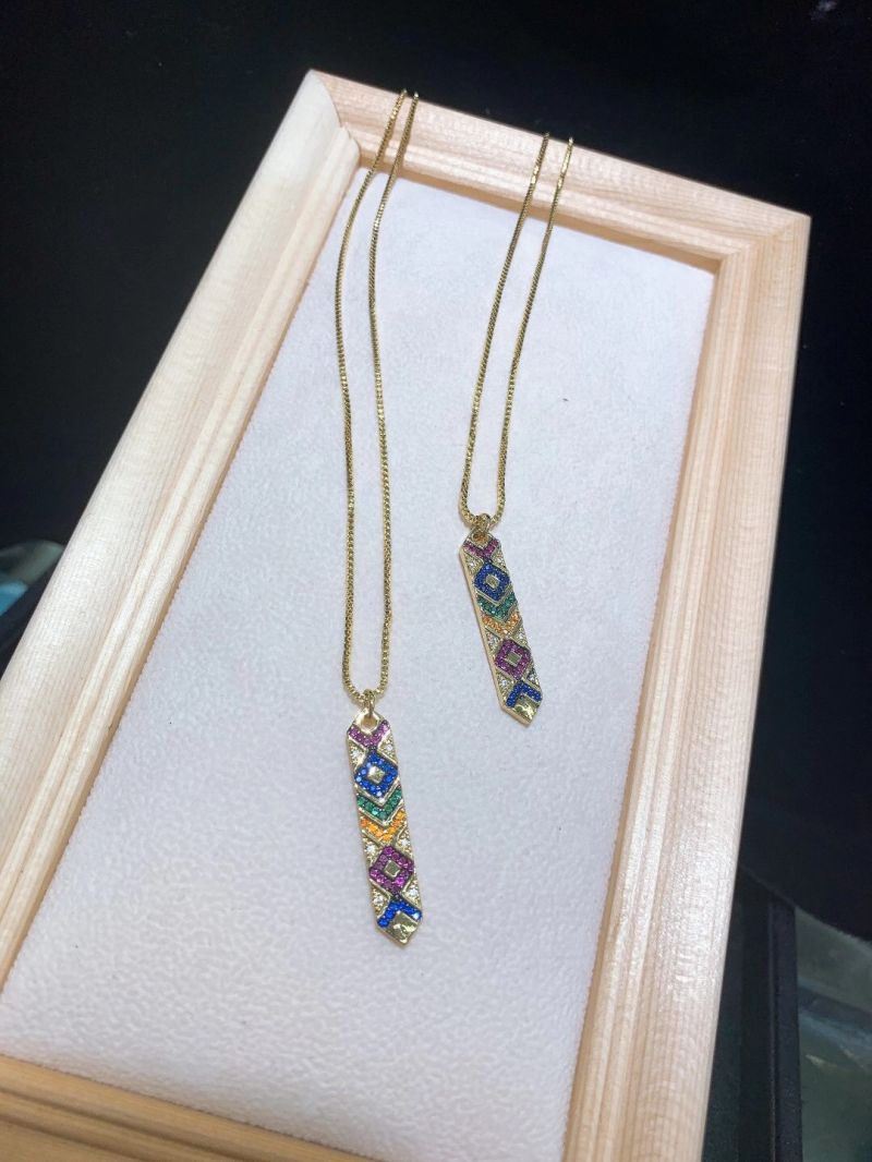 Fashion Colorful CZ Band Pendant for Necklace and Earrings