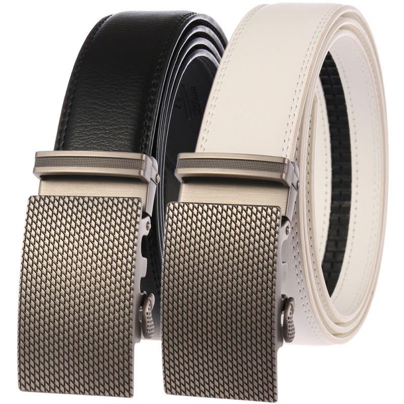 Men's Belt, Bulliant Slide Ratchet Belt for Men with Genuine Leather 1 3/8, Trim to Fit