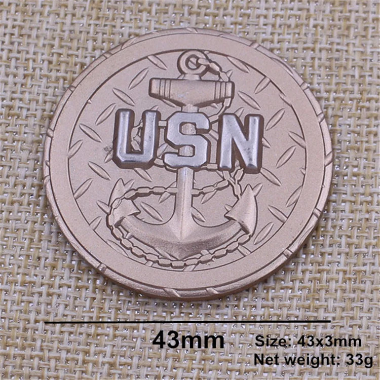 Customized Crafts Commemorative Usn Coin/3D Coin/Challenge Coin/Souvenir Coin/Metal Coin