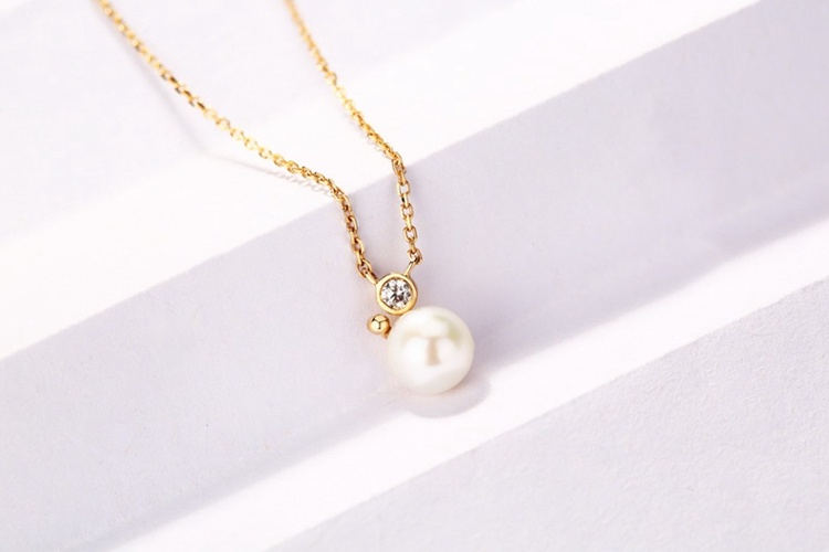 Genuine Pearl Choker Necklace 5.5-6mm Freshwater Pearl Necklace for Bridesmaids Gift