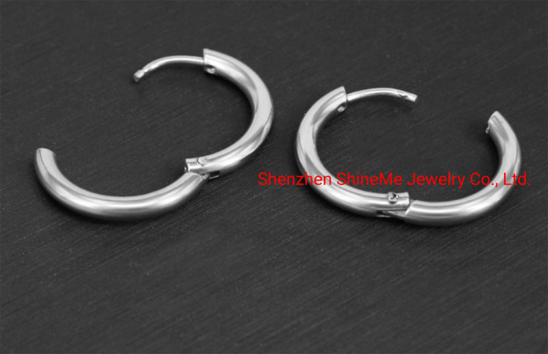 Fashion Jewelry Ear Hoop Earrings Female Circle Round Earrings Small Jewelry Stainless Steel Earrings Ssp008