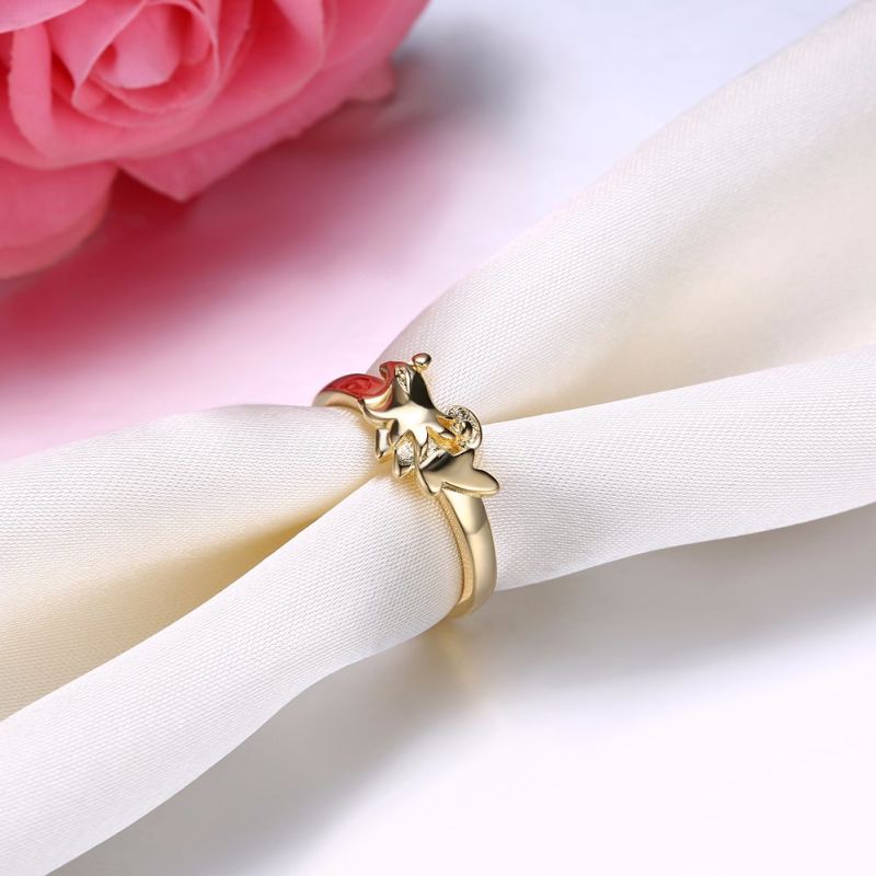 Gold Ring for Women Dance Party Gold Jewelry