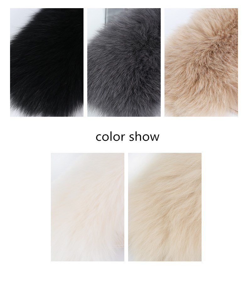 Fox Fur Scarf Female Winter Real Fur Warm Collar Long General Large Fur Collar 5