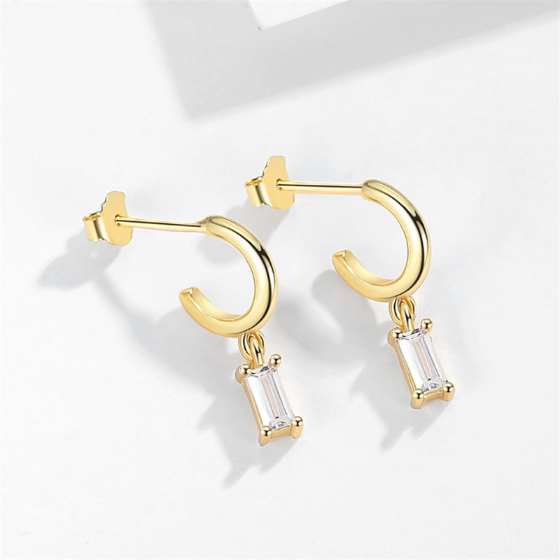 Women 18K Gold Hoop Earring Fashion Earrings