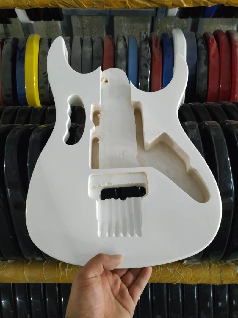 Custom Ibanez Electric Guitar White Pearl Pickguard Unfinished Guitar Kit