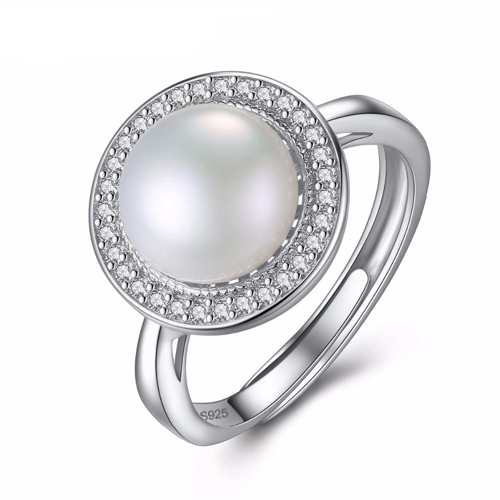 925 Sterling Silver Freshwater Natural Pearl Ring