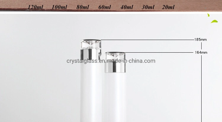 Pearl White 30g 50g Pearl White Glass Bottle for Cosmetic