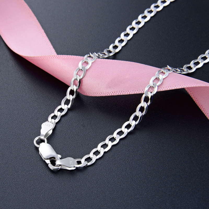 925 Sterling Silver Chain Men Necklace