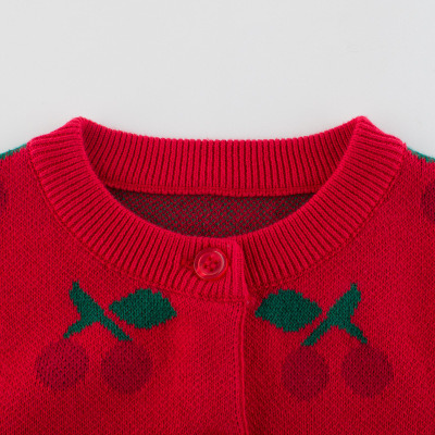 2021 Kids' Clothing Knitted Sweatshirt Fashion Beautiful Lovely Baby Flower Little Girl's Sweater