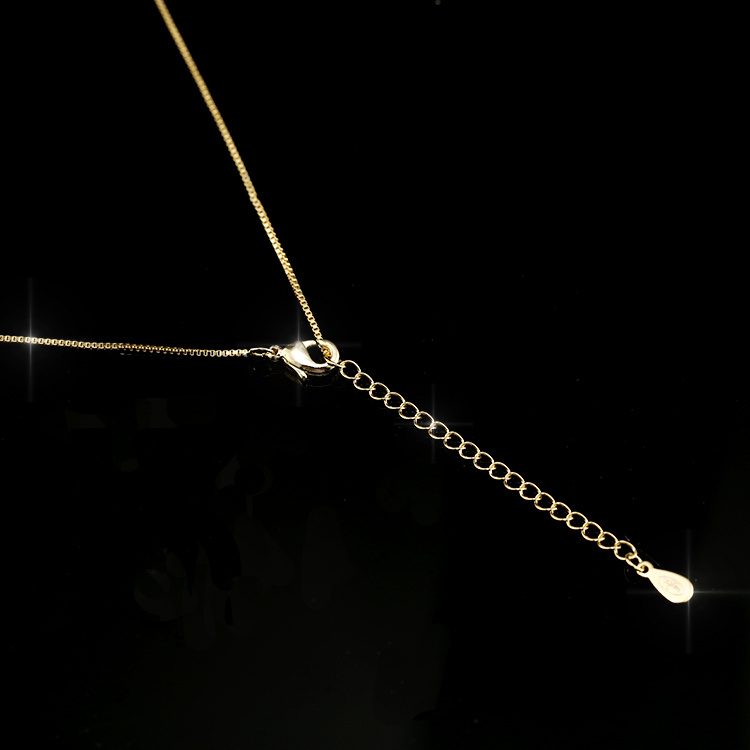 Wholesale Gold Plated Cross Necklace 925 Silver CZ Shell Necklace