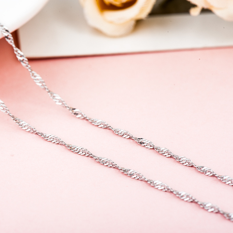 925 Sterling Silver Fashion Jewelry Women Men Link Chain Necklace