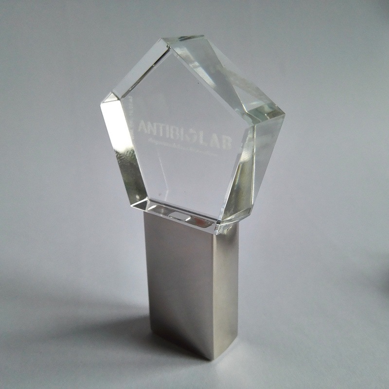 Pentacle Crystal USB Flash Drive Polygonal Crystal USB Flash Disk