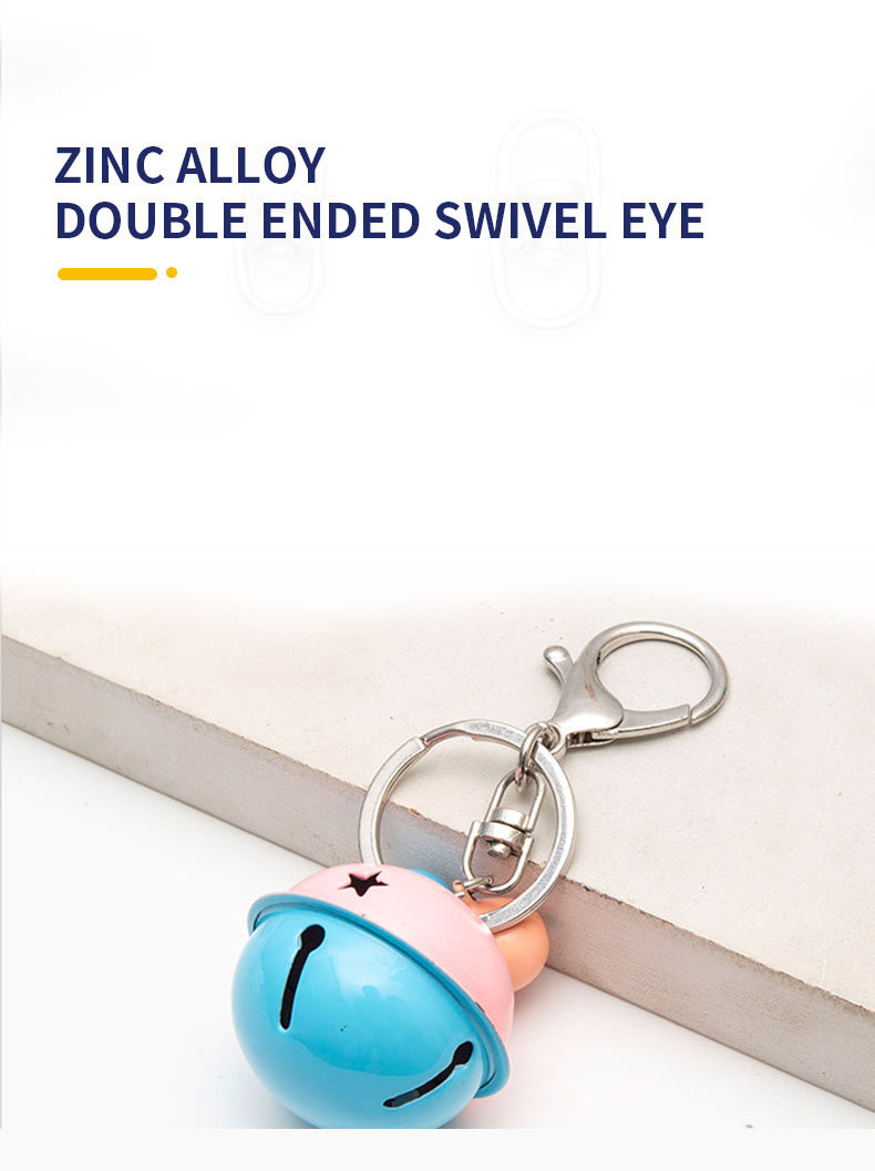 Nickel Plated Double Eye Chain Swivel Eye Steel Swivel Ring for Key Chain