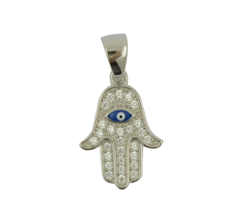 925 Sterling Silver jewelry Evil Eye Pendant Greek Eye