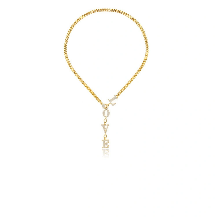 Design Love Letter Pendant Clavicle Necklace