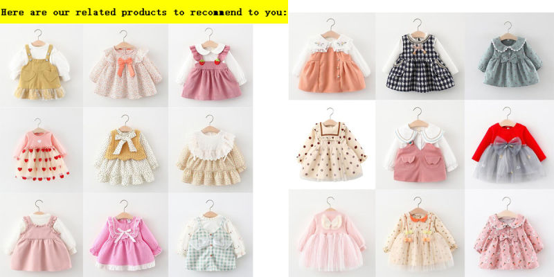 Cheap Girl Bow Dress Lovely Children's Clothing for Toddler Girl Spring Beautiful Girl Clothing