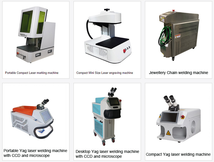 Fully Automatically YAG CCD Welder Fiber CNC Jellwery Gold Chain Silver Metal Alum Steel Stainless Decorate Ring DIY Order Laser Gold Marking Laser Weld Machine