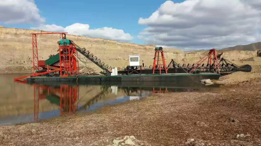 Gold Processing Production Line/Bucket Chain Gold Dredger for Gold Selection Used in River for Sale
