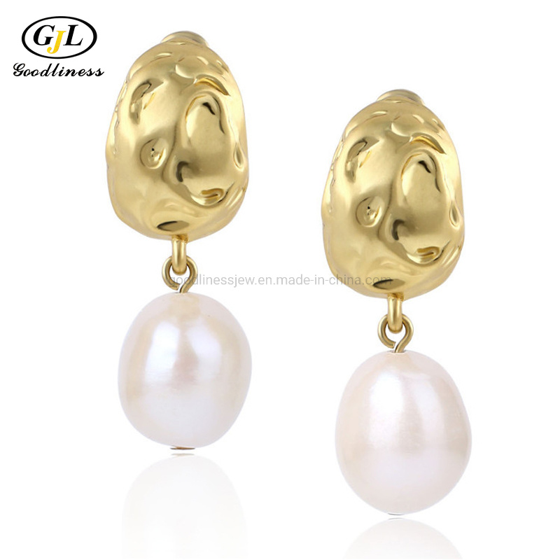 Baroque Pearl Jewelry Natural Pearl Earring Custom Fashion Jewelry