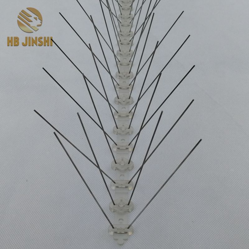 5 Rows Polycarbonate Base and Stainless Steel Sticks Bird Spike