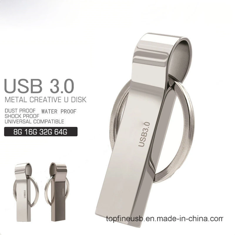 Waterproof USB 3.0 Flash Drive 8g 16g Pen Drive 32g 64G Memory Storage USB Stick Pendrive Key Ring USB Flash Drive