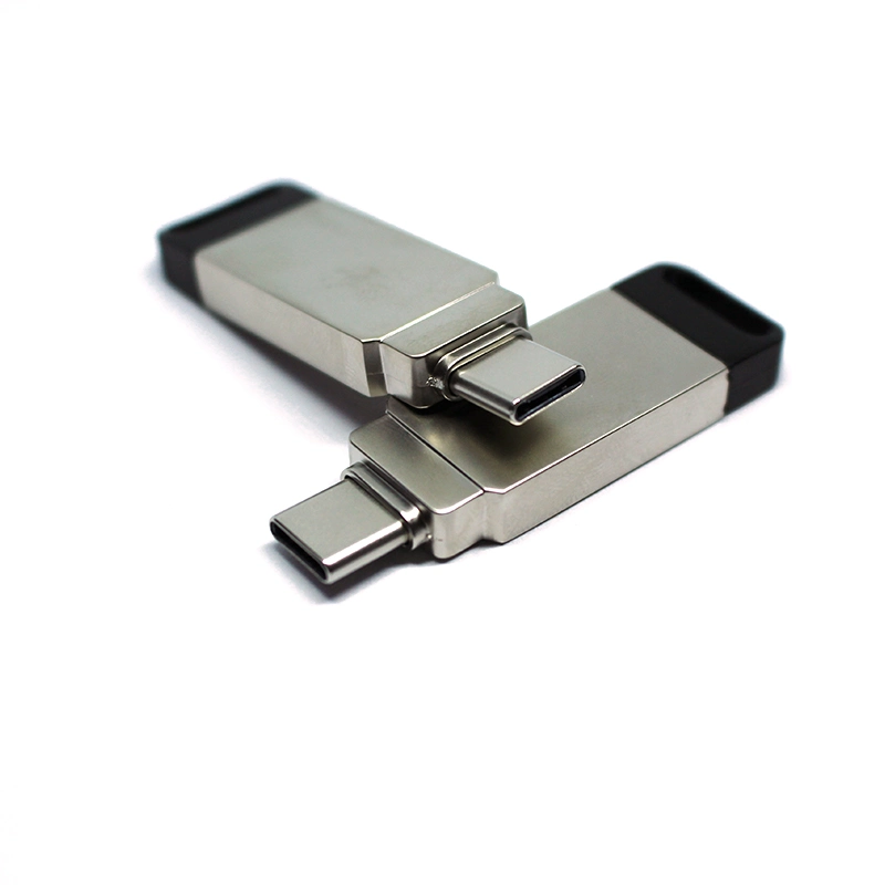 Mini Metal Custom USB Flash Memory Drive Bulk 3.1 Type-C Flash Drive with Custom Logo