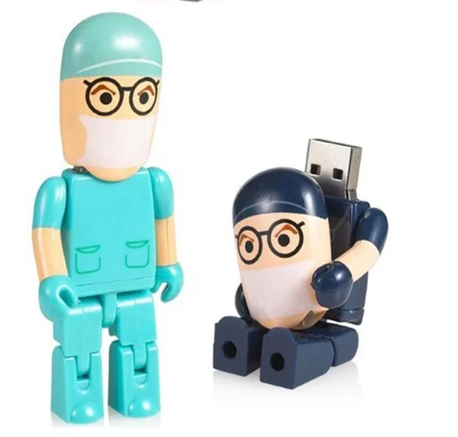 Cartoon Doctor Nurse Shape Plastic USB Flash Drive/USB Pen Drive/USB Disk/USB Stick