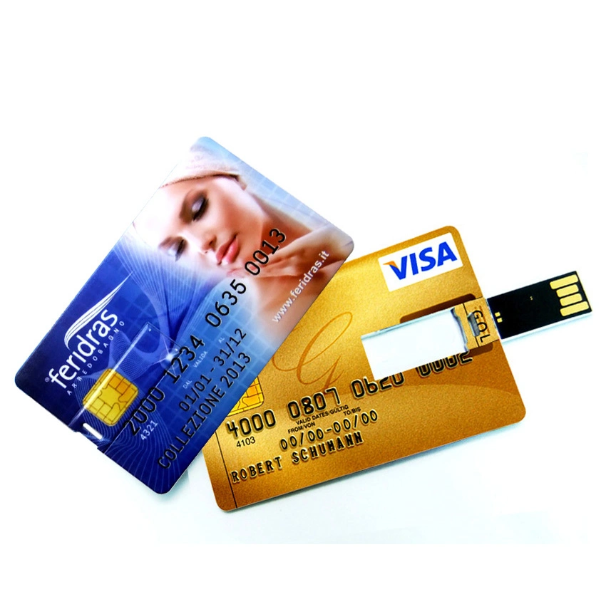 Promotional OEM Credit Card USB Flash Drive Plastic Business Card USB Stick