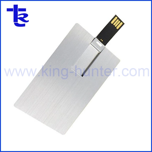 Silver Credit Card USB Flash Memory Drive for Company Gift