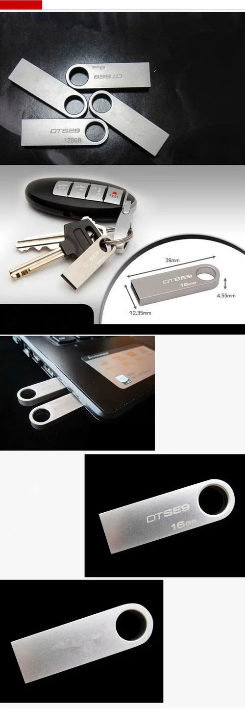 Good Quality USB Flash Stick, Metal Sliver USB Flash Drive Sticker USB Flash Memory