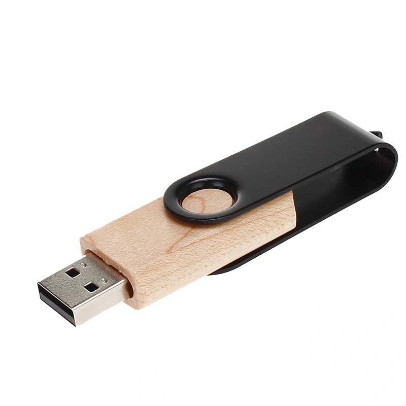 2GB 4GB 8GB 16GB Eco-Friendly Swivel Wooden USB Flash Drives Cle USB Pendrive