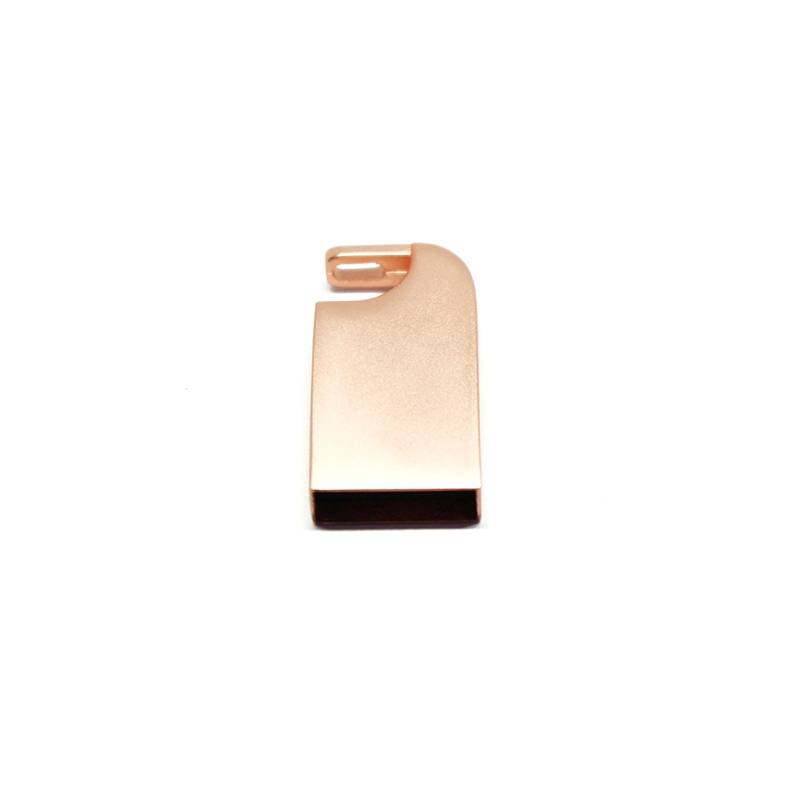 Promotion Gift Golden Metal Mini USB Stick Hook Shape Pen Drive 4GB-64GB USB Flash Drive