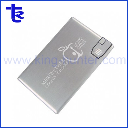 Silver Metal Card USB Pen Flash Drive as Gift
