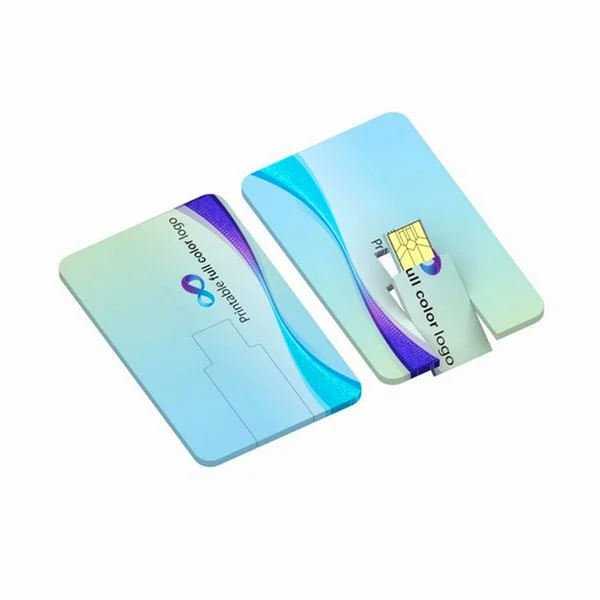 Wholesale Full Color Printing Swivel Credit Card USB Flash Drive
