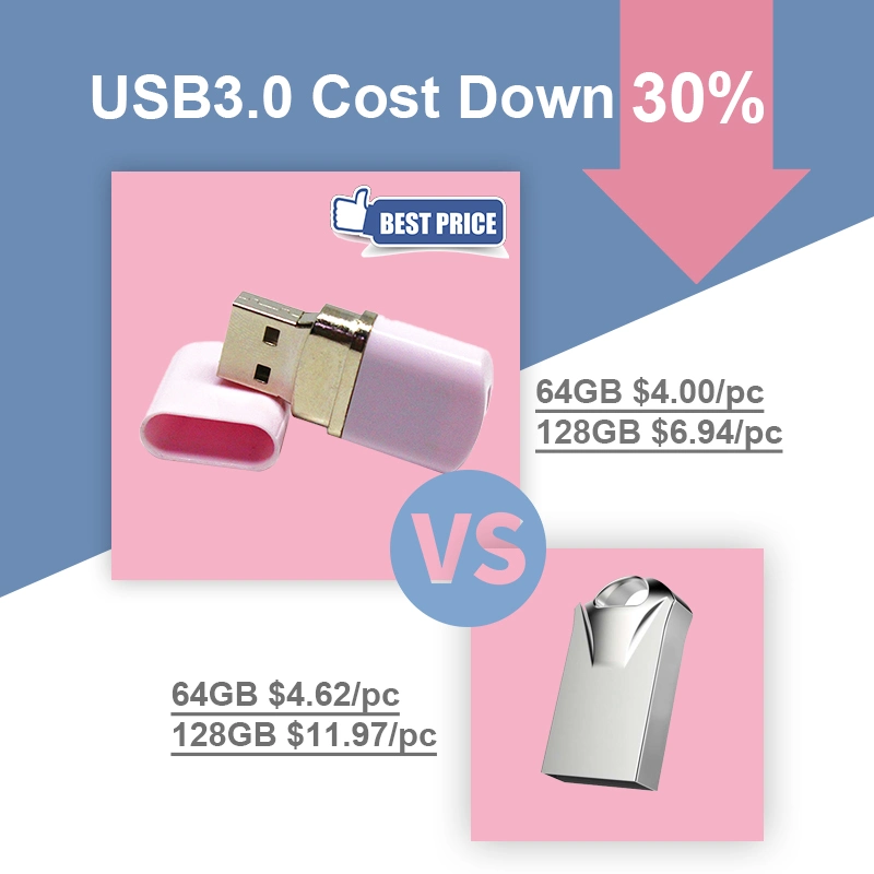 Cheapest USB 3.0 Model Colorful Plastic Case USB Stick 64GB/128GB Thumb Drive/Flash Drive/USB Pen Drive/USB Flash Drive