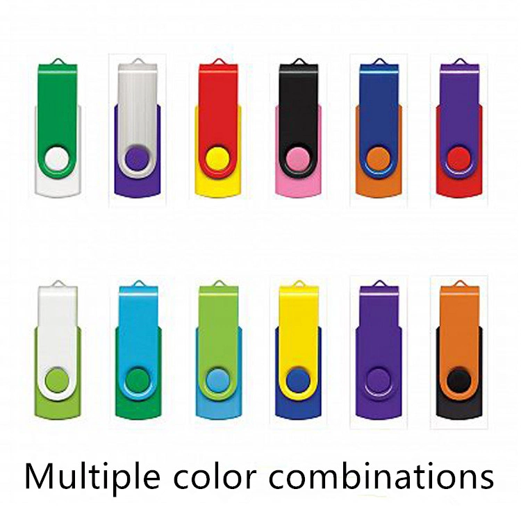 USB Stick 2.0 3.0 Full Capacity Swivel Flash Disk Pendrive Custom Twister USB Flash Drive