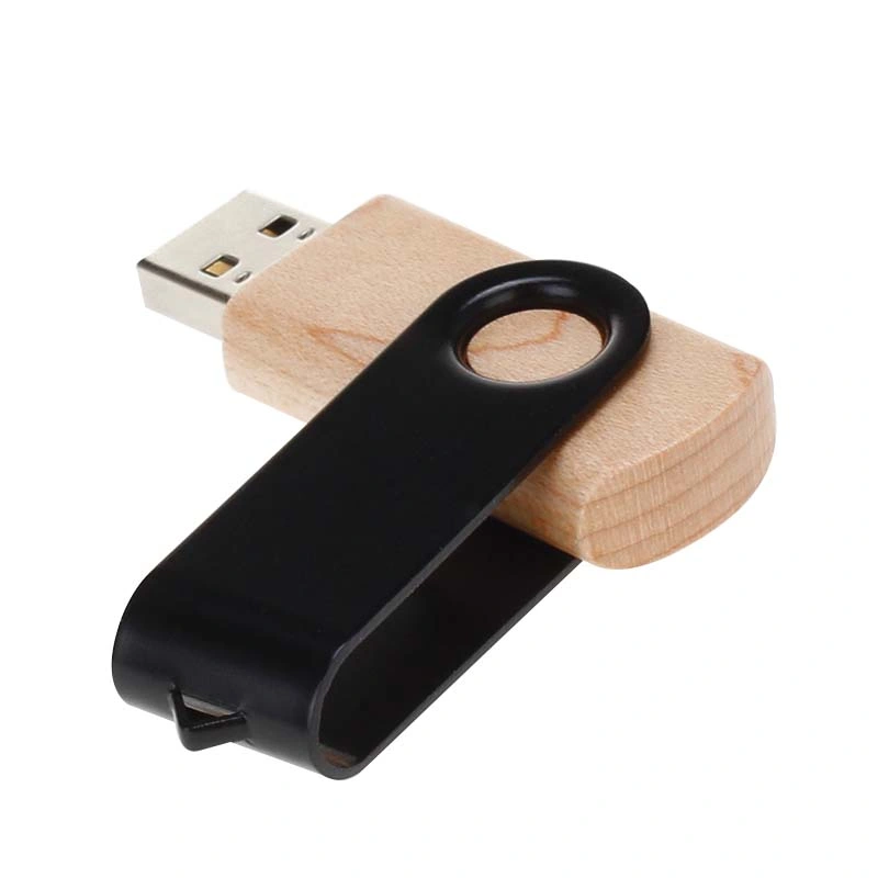 2GB 4GB 8GB 16GB Eco-Friendly Swivel Wooden USB Flash Drives Cle USB Pendrive