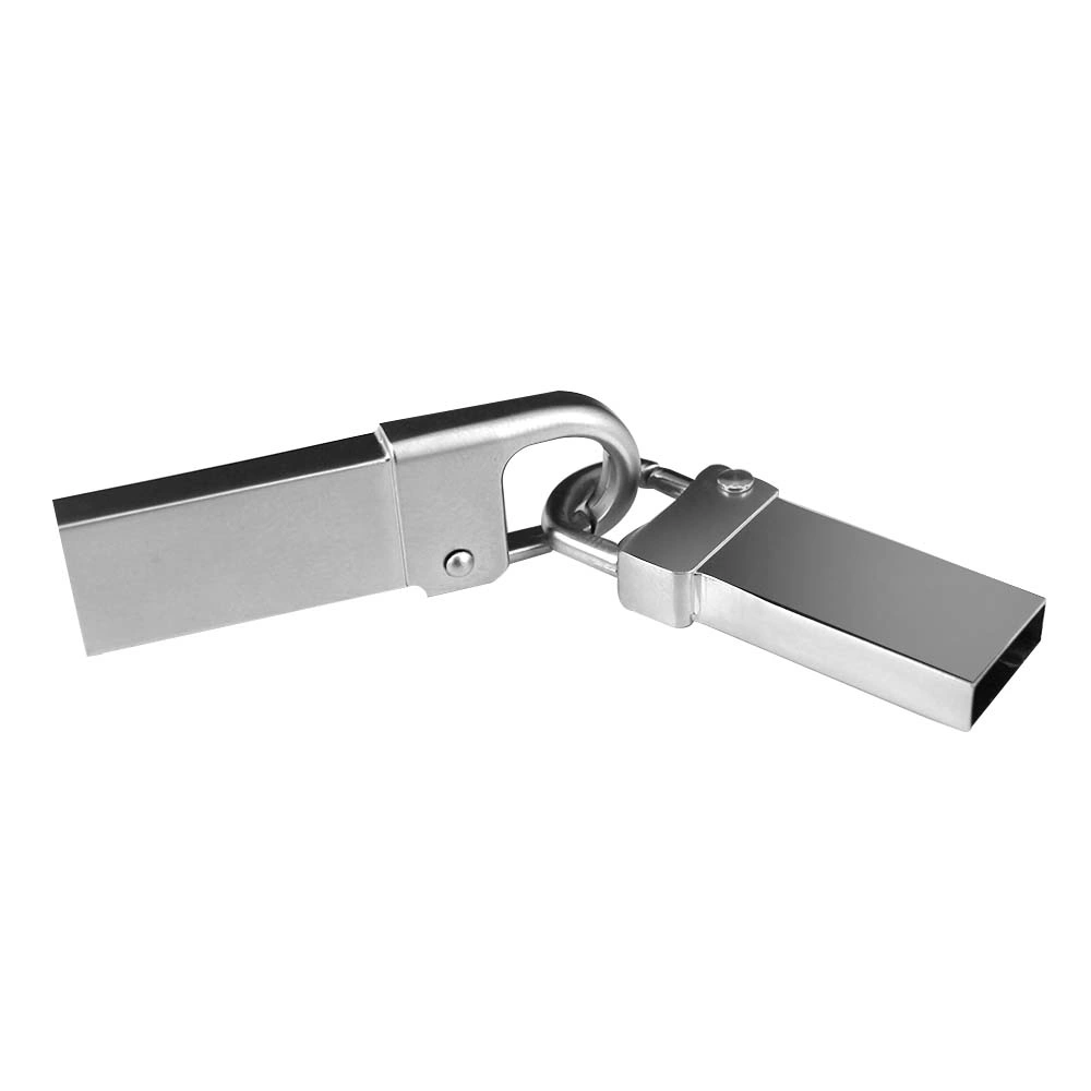 Manufacturer Direct Gift Hook Metal U Disk Custom Enterprise Logo Waterproof 4GB/8GB/16GB/32GB USB Flash Drive/SD Card/USB Pen Drive