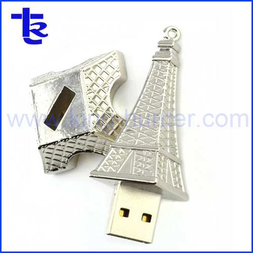 Metal Eiffel Tower USB Flash Drive Pen Drive Memory Stick