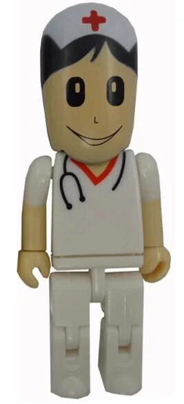 Cartoon Doctor Nurse Shape Plastic USB Flash Drive/USB Pen Drive/USB Disk/USB Stick
