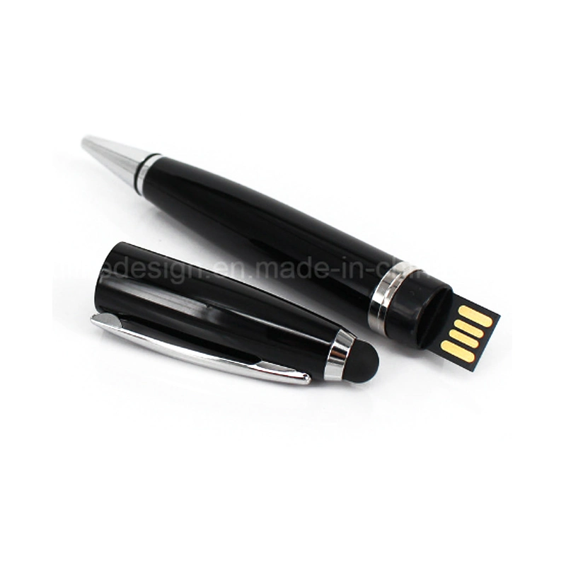 Metal Ballet Pen USB Flash Drive 8GB 16GB 32GB USB Pen Drive with Engrave Logo