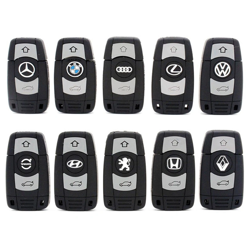 Custom Logo Car Key Shape USB Flash Drive 8GB 16GB 32GB USB Flash Drives