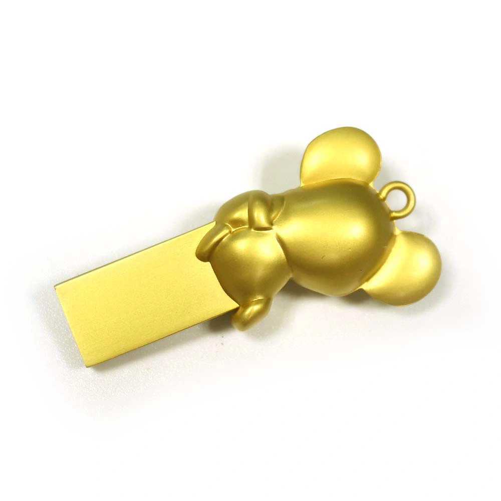 Golden Mouse Model Can Be Customized USB Flash Drive/SD Card/USB Pen Drive
