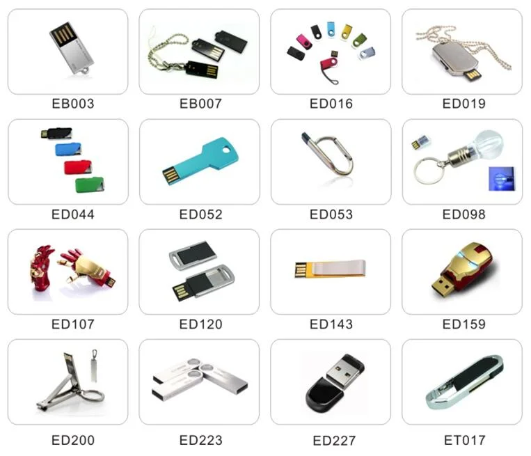 Wholesale Plastic 4GB USB Flash Drive for Free Sample (ET076)